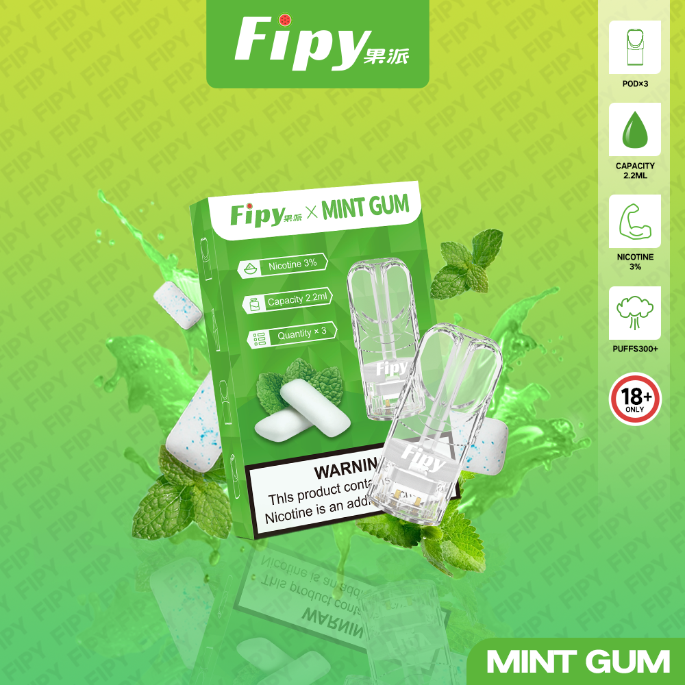 限時活動-【FIPY果派】果派一代煙彈 買3盒送1盒隨機口味/買5盒送一隻fipy普通主機/通配sp2s/lana等一代主機
