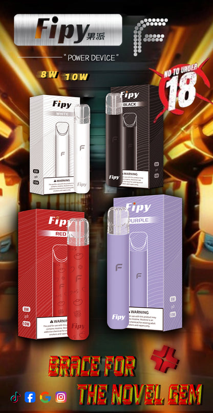 限時活動-【FIPY果派】果派一代煙彈 買3盒送1盒隨機口味/買5盒送一隻fipy普通主機/通配sp2s/lana等一代主機